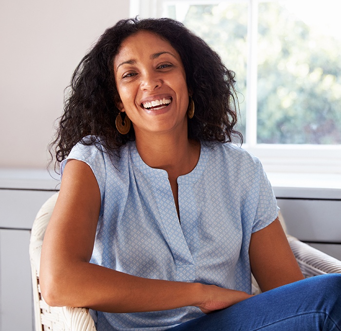 Woman with beautiful smile