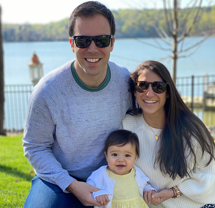 Dr. Candon his wife and their daughter